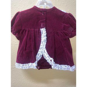 Cutest one burgundy 2piece sz 24 months girls dress
